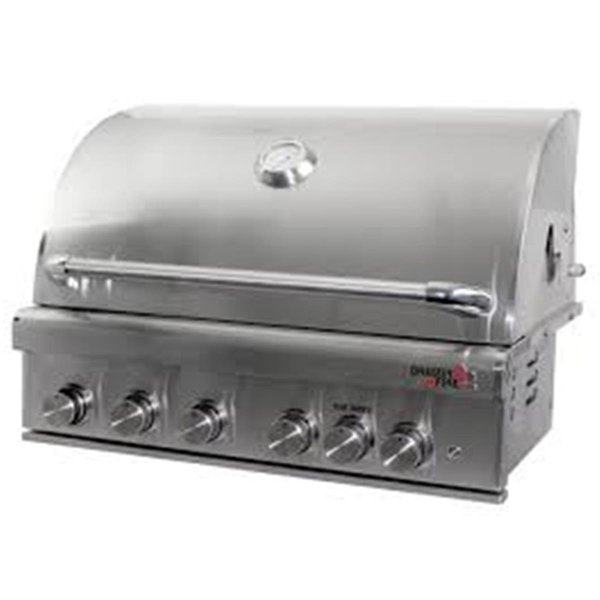 Dragon Fire Grills 40 in. Portable Stainless Steel Grill Cart DFGDF40SSCB